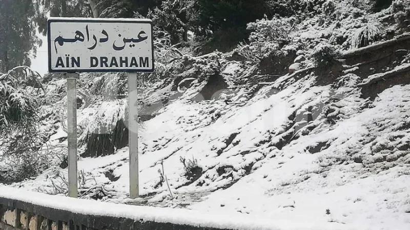 Jendouba : Chutes de neige sur les hauteurs