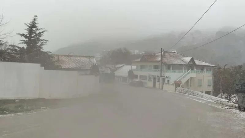 ثلوج في عين دراهم (صور)