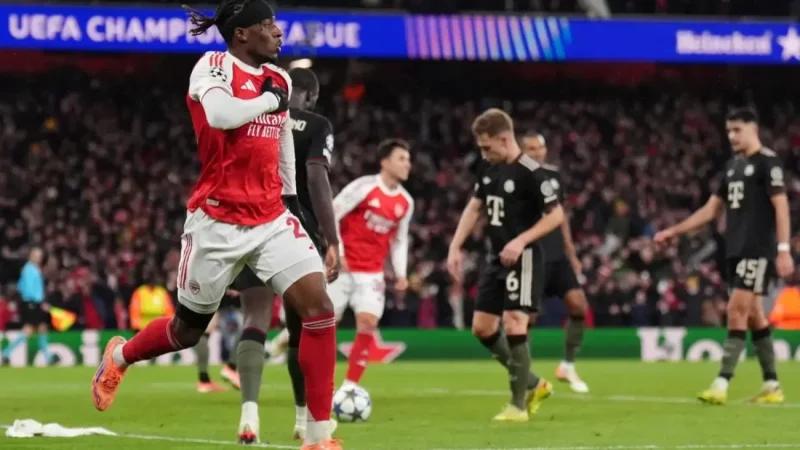 أرسنال يهزم بايرن ميونيخ وينتزع صدارة دوري أبطال أوروبا