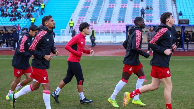 تشكيلتا النادي الإفريقي ومنتخب نجوم القدس الفلسطيني