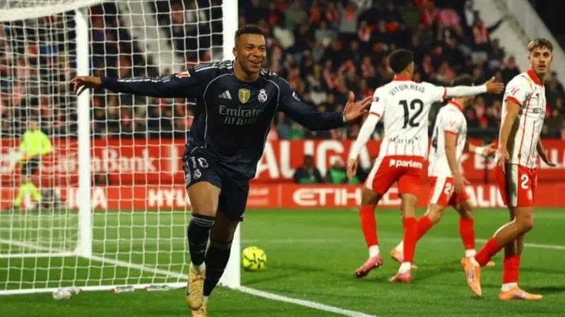 هدف مبابي من ركلة جزاء ينقذ ريال مدريد من الخسارة أمام جيرونا