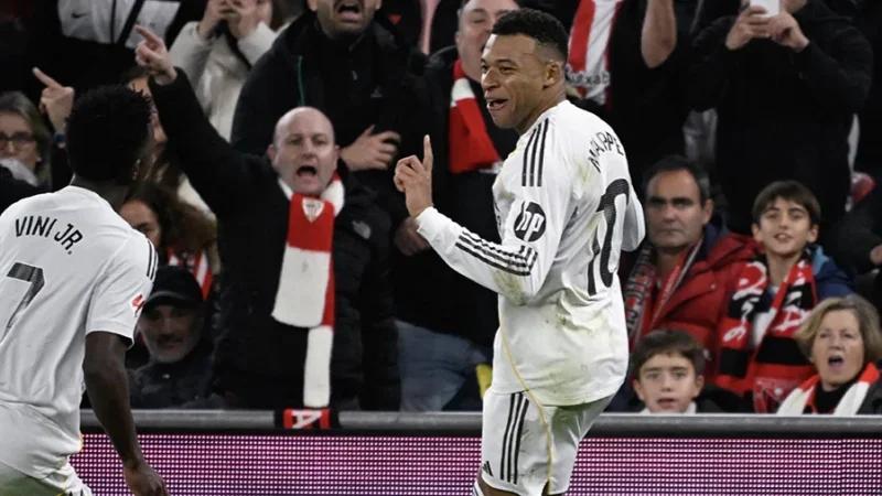 ثنائية مبابي تنهي معاناة ريال مدريد في الدوري بالفوز على بيلباو