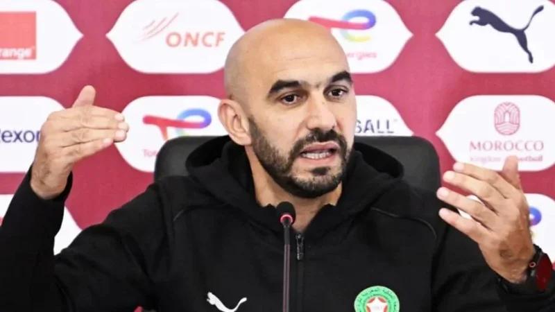 Walid Regragui: 'J'assume la responsabilité de la défaite'