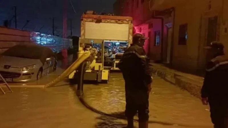 نابل: الحماية تتدخل لضخ المياه وفتح طرقات بعدة معتمديات