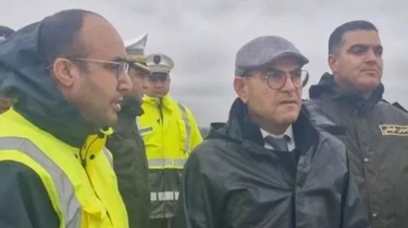 نابل: وزير التجهيز يُعاين إحدى نقاط الطريق السيارة