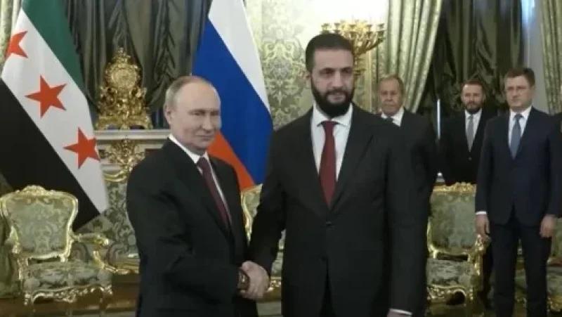 Poutine reçoit le président syrien Al Charâa