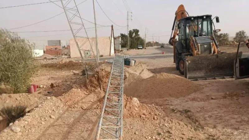 غمراسن: تواصل التدخلات لإعادة التيار الكهربائي والماء إلى النسق العادي