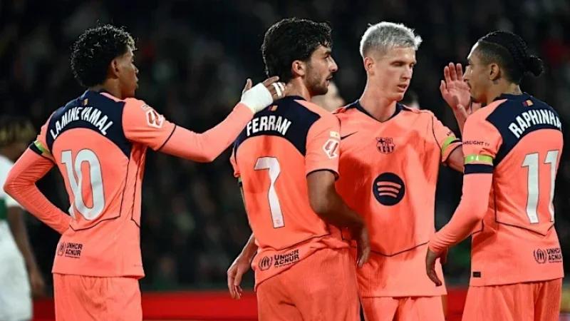 برشلونة يهزم إلتشي ويُحكم قبضته على صدارة الليغا