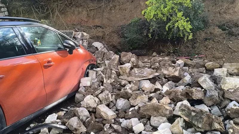 Stade Zouiten : des voitures endommagées après l'effondrement d’un mur