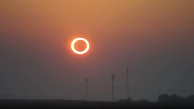 كسوف حلقي للشمس يوم تحرّي هلال رمضان