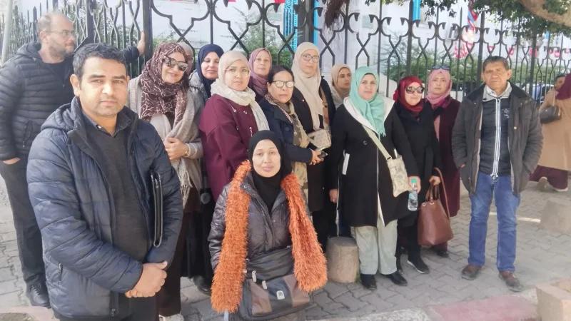 وقفة احتجاجية للأساتذة والمعلمين النواب للمطالبة بتفعيل تسوية 2026