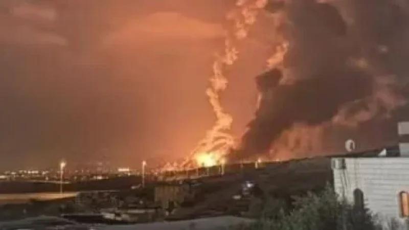 حريق داخل ثكنة عسكرية في العاصمة الإيرانية