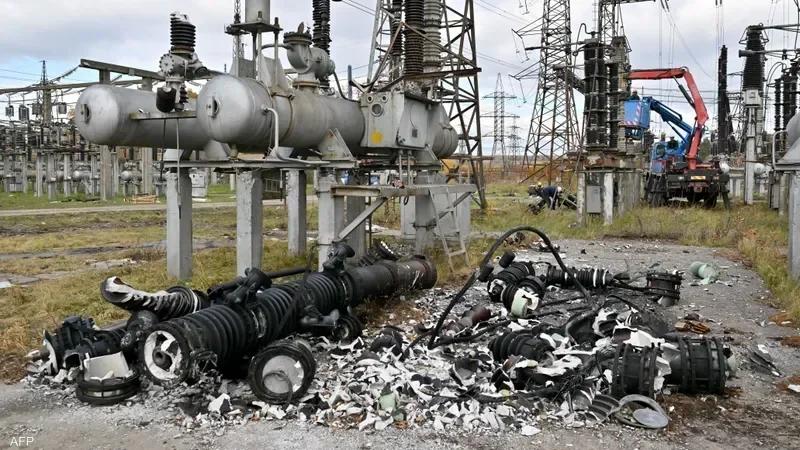 هجوم روسي كبير على شبكة الطاقة الأوكرانية