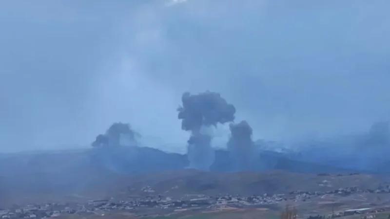 غارات إسرائيلية عنيفة تضرب البقاع في لبنان