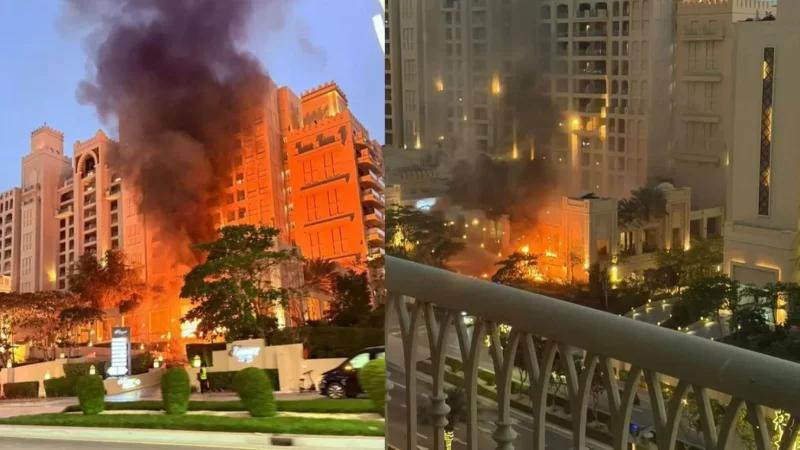 انفجار في نخلة جميرا بدبي