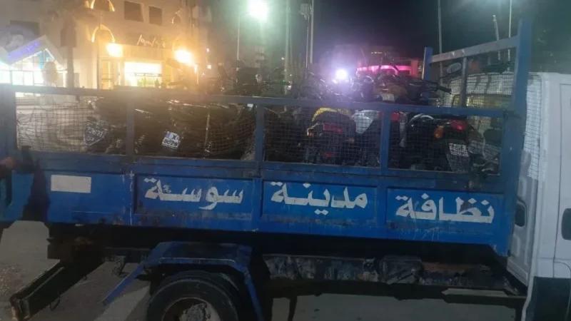 سوسة: حجز 120 دراجة نارية خلال حملة أمنية