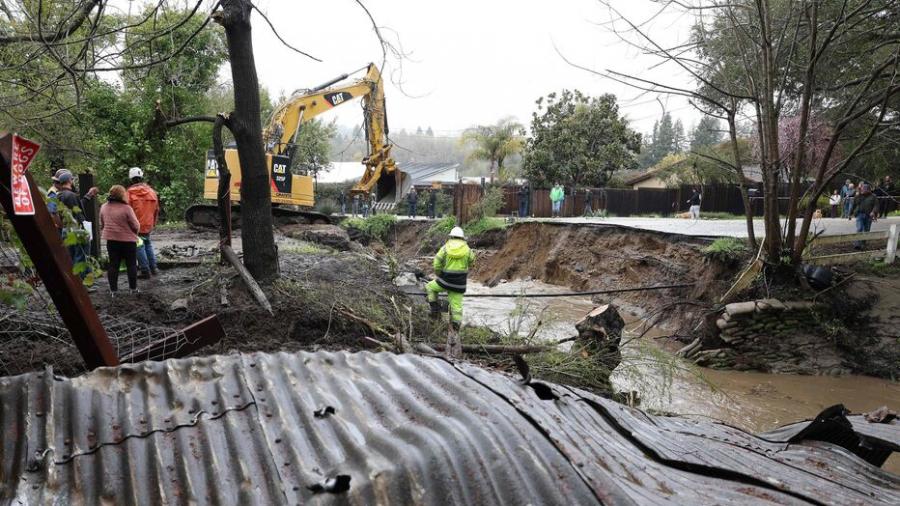 La Californie sous la menace d'inondations après une tempête