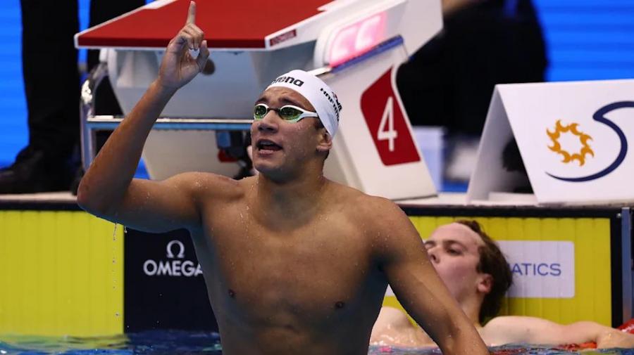 Ahmed Hafnaoui champion du monde du 1500 mètres