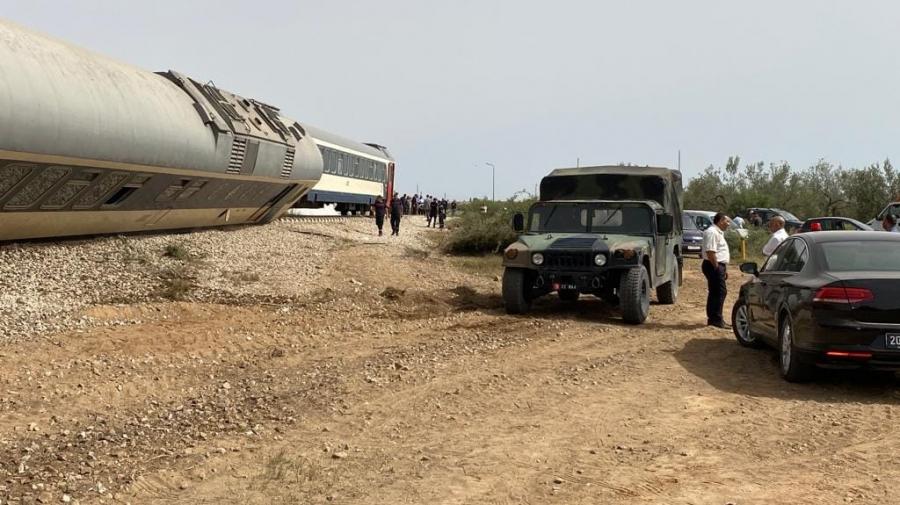 Déraillement du train Gabès-Tunis à Msaken