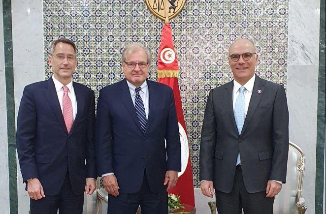 Tunisia-FM Nabil Ammar meets with Joey Hood and Richard Norland