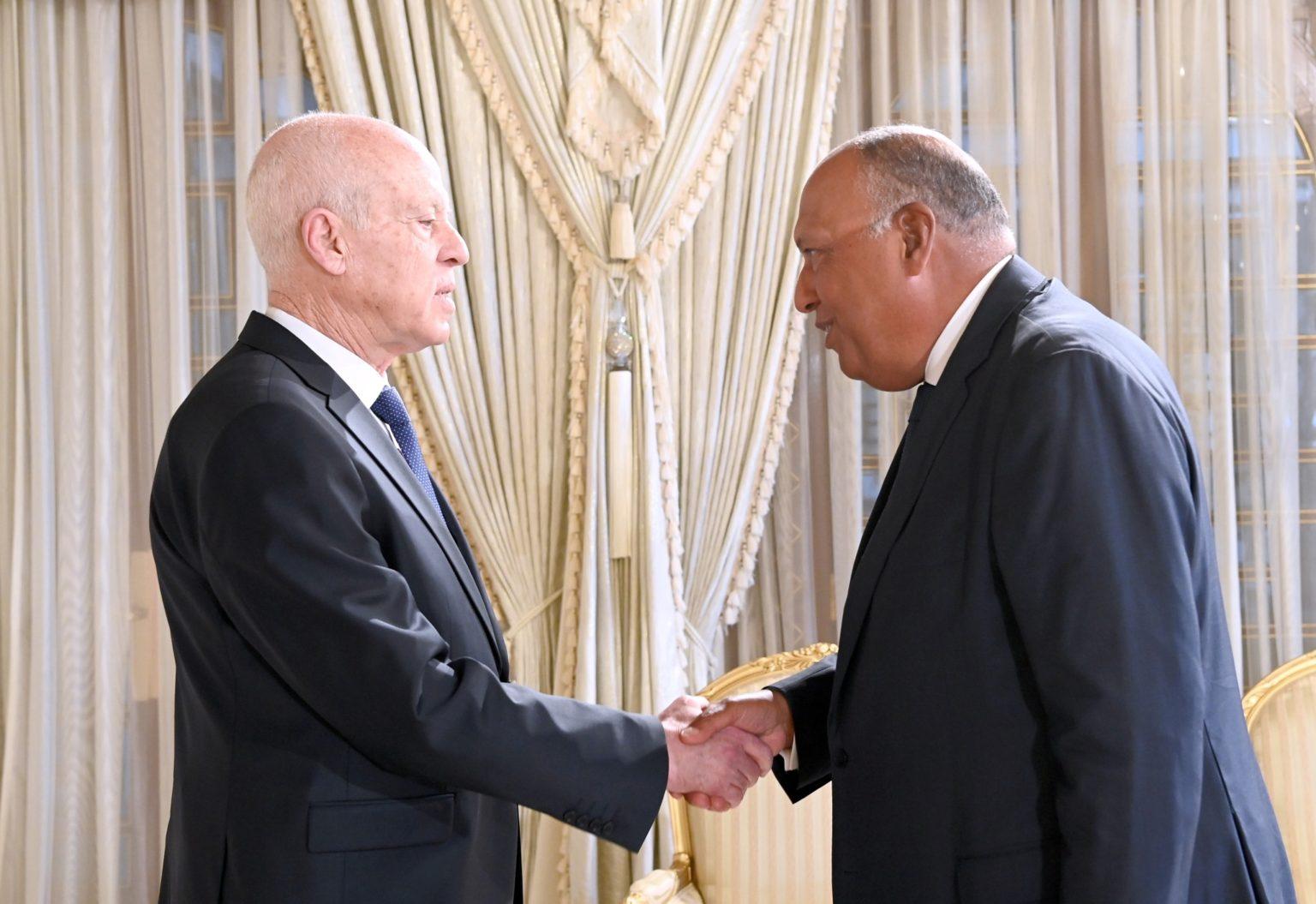 Tunisia-Kais Saïed receives Head of Egyptian diplomacy