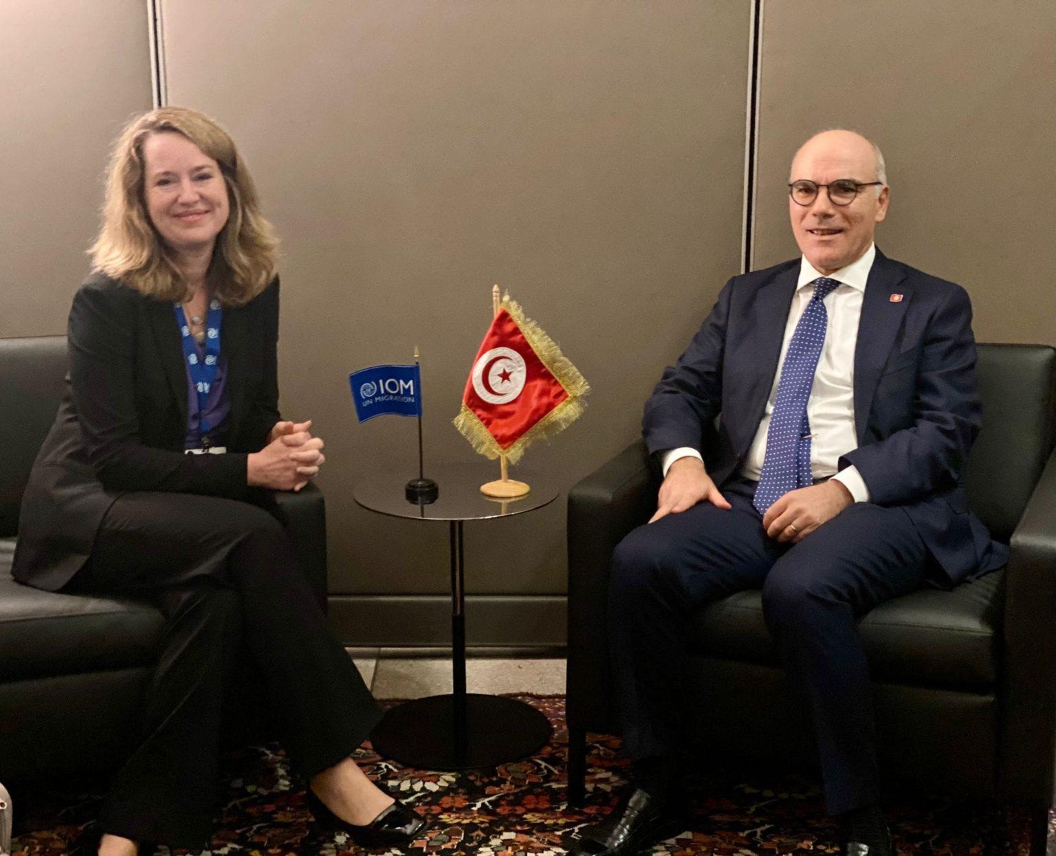 Tunisia- FM Nabil Ammar and Amy Pope discuss  irregular migration