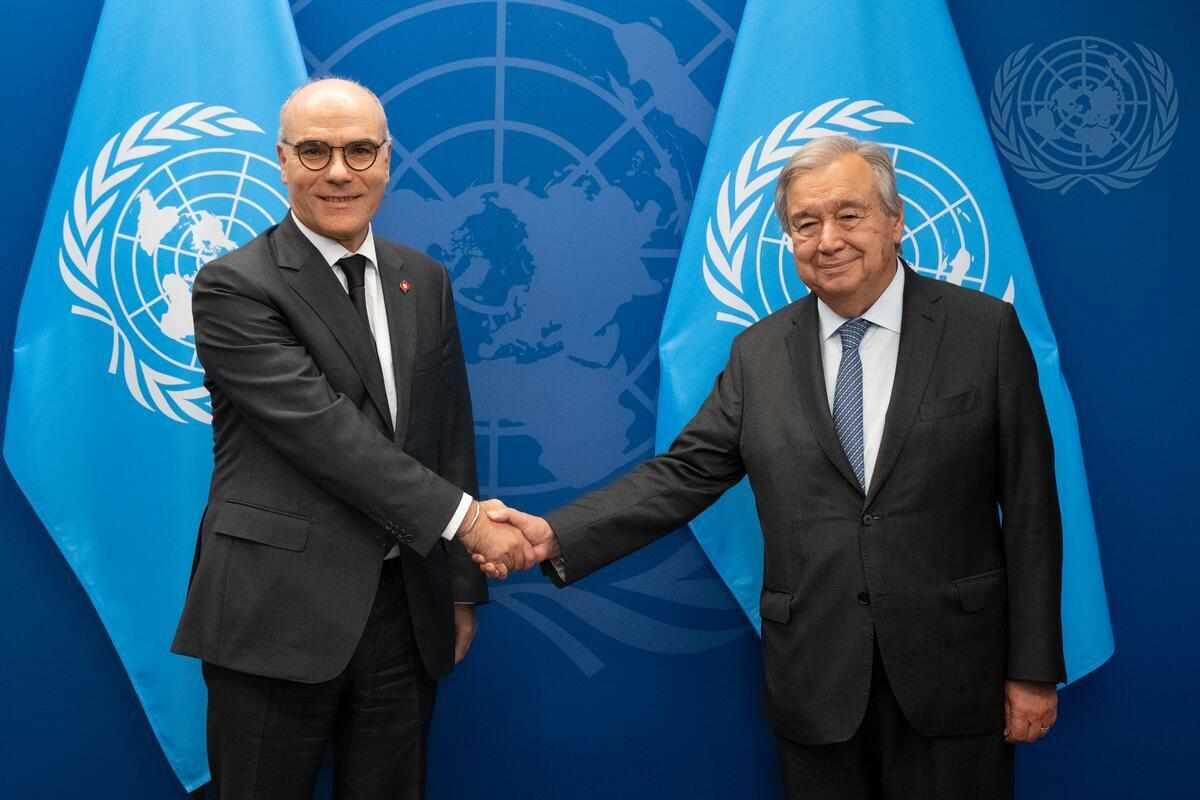 Tunisia-UNSG Guterres meets FM Nabil Ammar