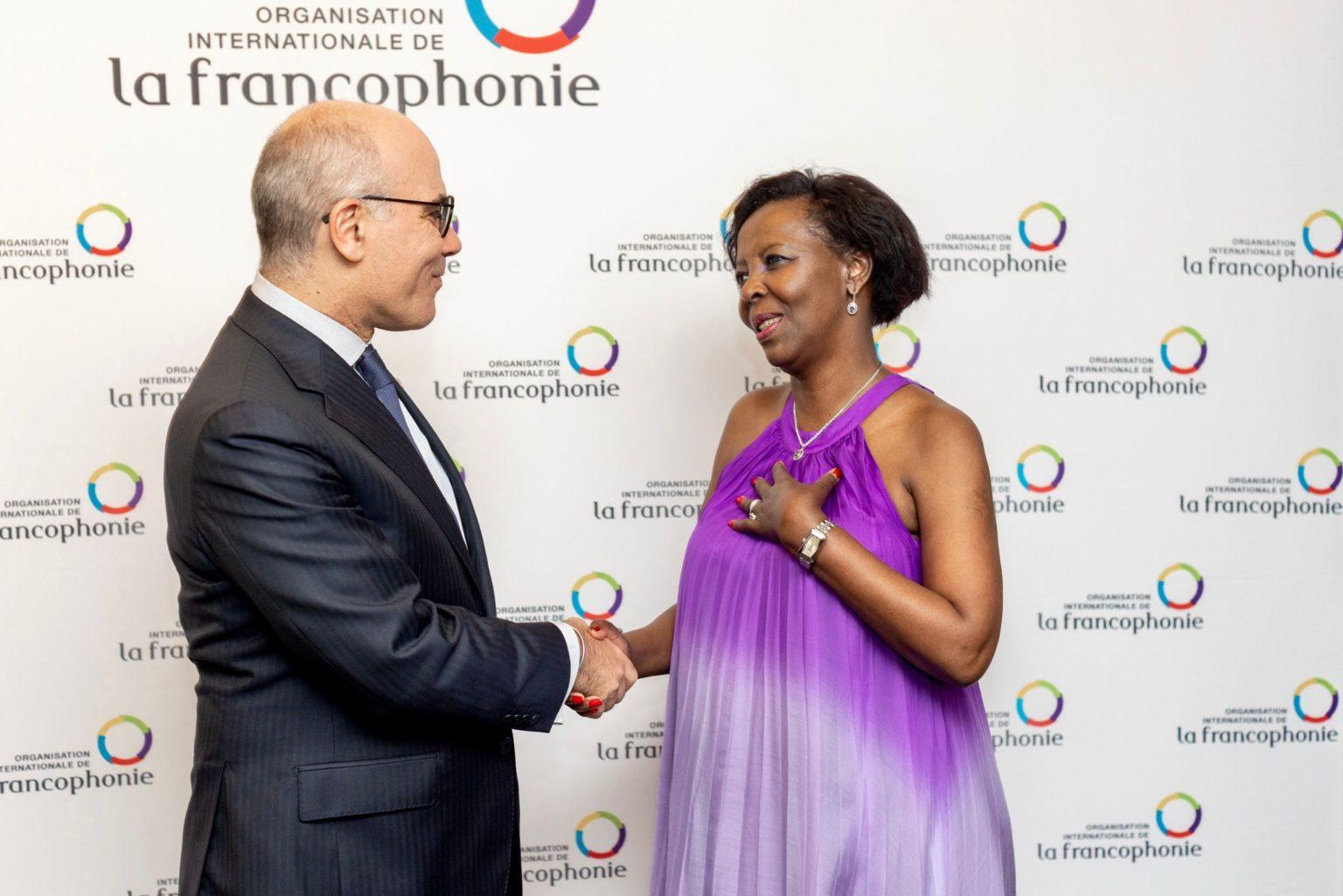 Tunisia-FM Nabil Ammar speaks with SG of International Organization of La Francophonie