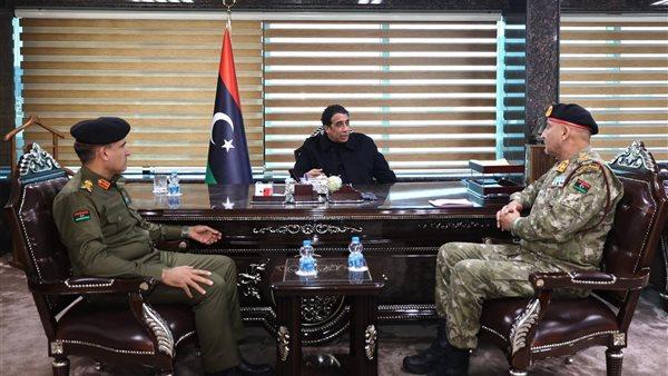 Libya-Lieutenant General Al-Haddad briefs Manfi on security situation at border points with Tunisia and Algeria