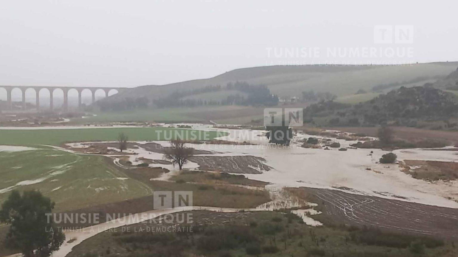 Tunisia-Béja: Winter weather and heavy rain