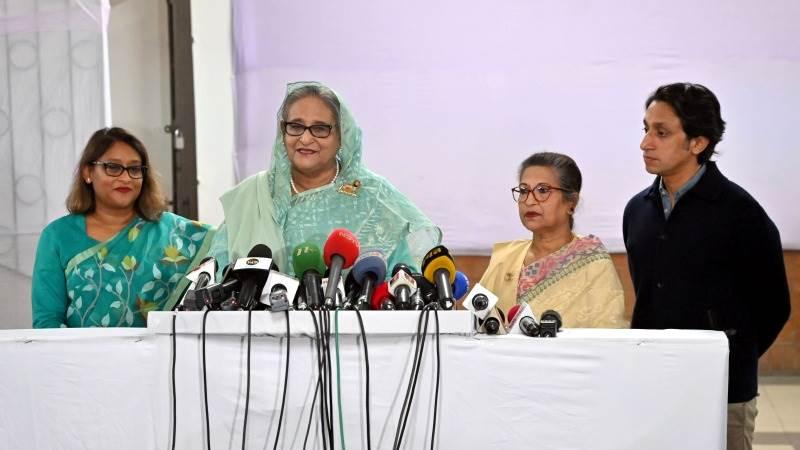 Bangladesh prime minister wins reelection