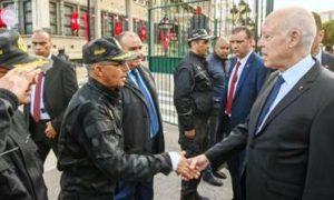 Tunisia – Kaïs Saïed on inspection visit to Ministry of Interior