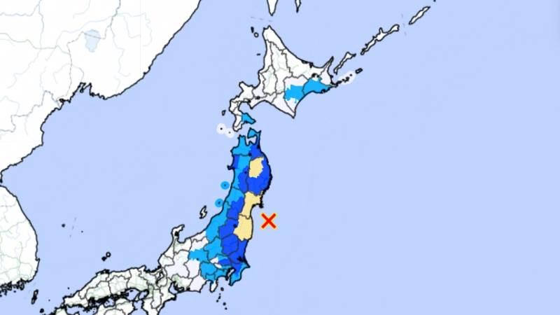 6.0-magnitude earthquake strikes near Fukushima, Japan