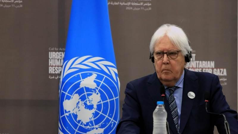 UN’s Griffiths: Gazans to face starvation by mid-July