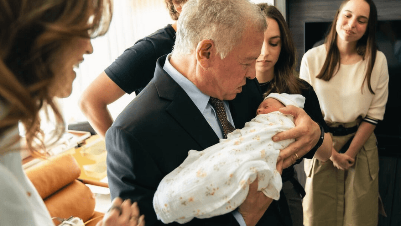 Crown Prince Hussein and Princess Rajwa of Jordan Welcome First Baby, a Girl