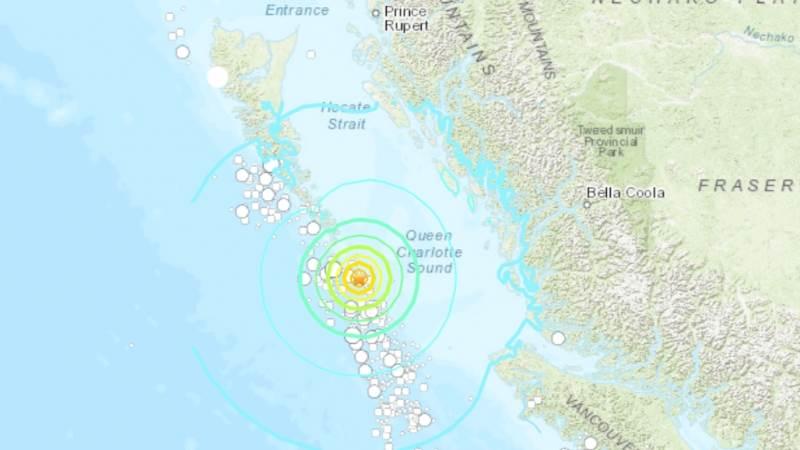 6.5-magnitude earthquake strikes off British Columbia, Canada