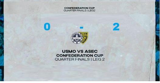 1/4 CAF Cup : l’USMo battue et éliminée par ASEC Mimosas