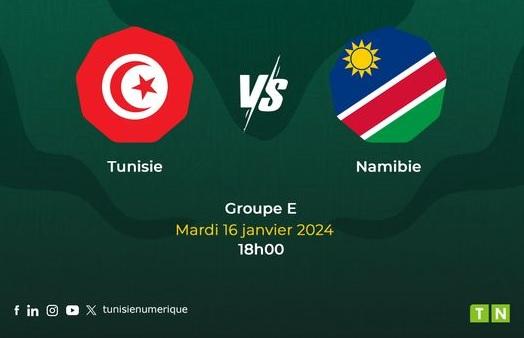 CAN 2024 – Gr E : Tunisie-Namibie, compos de départ