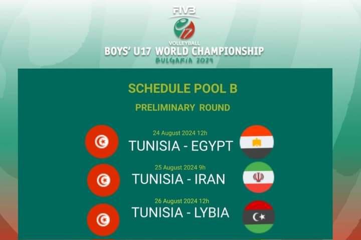 Mondial volley U17 : sur quelle chaine et à quelle heure suivre Tunisie – Égypte ce samedi ?