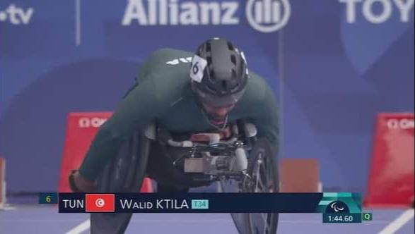 Jeux Paralympiques 2024 : pas de médaille pour Walid Ktila en 800m T34