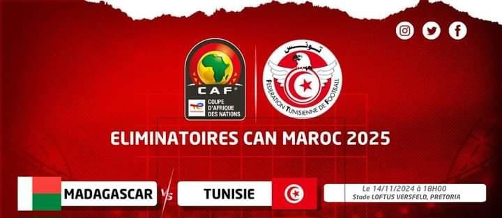 CAN 2025 (Q) : Madagascar-Tunisie, changement de terrain et d’arbitre