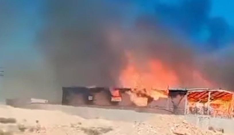 Sfax : important incendie dans une usine de carton