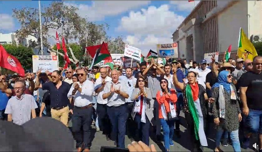 Sfax - Manifestation de soutien à la résistance palestinienne