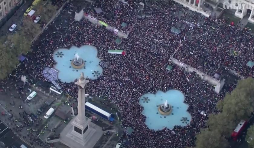 Des manifestations massives à Paris, Londres et Washington en soutien aux Palestiniens