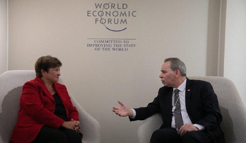 Davos : Ahmed Hachani rencontre Kristalina Georgieva et plusieurs autres responsables