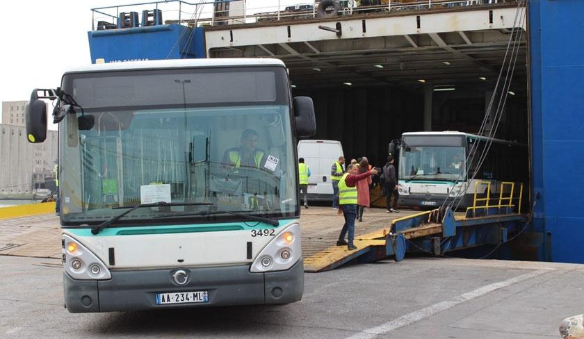 La Tunisie réceptionne le deuxième lot de bus usagés de la RATP