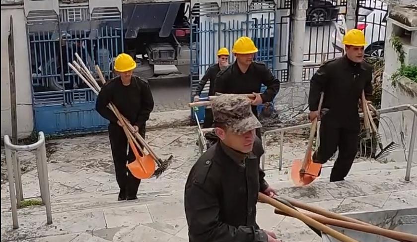 Les militaires engagent les travaux de réhabilitation de la piscine du Belvédère