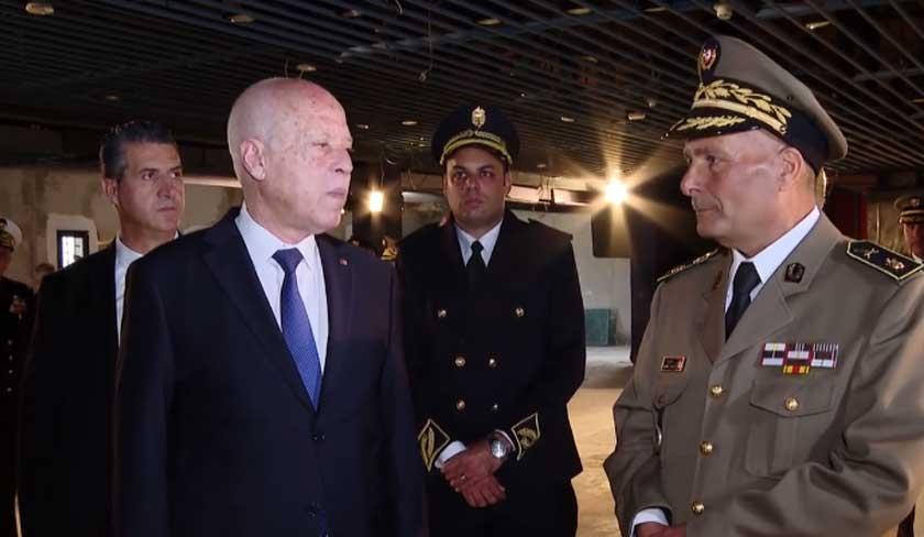 Kaïs Saïed en visite au musée de la mémoire nationale de Sijoumi