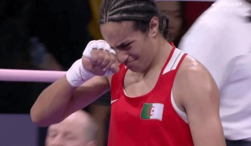 JO : en larmes, la boxeuse algérienne Imane Khelif savoure sa qualification pour les demi-finales