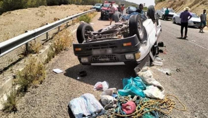 Kairouan - Une ouvrière agricole décédée et dix blessés dans un accident de la route